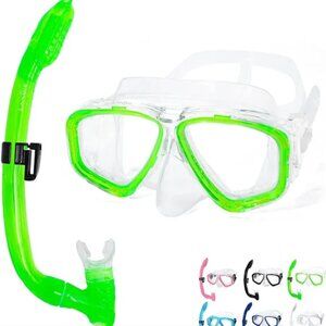 Dolgen Junior Snorkel Swim Mask Adjust+Split Strap Mouthpiece Latex Free Summer